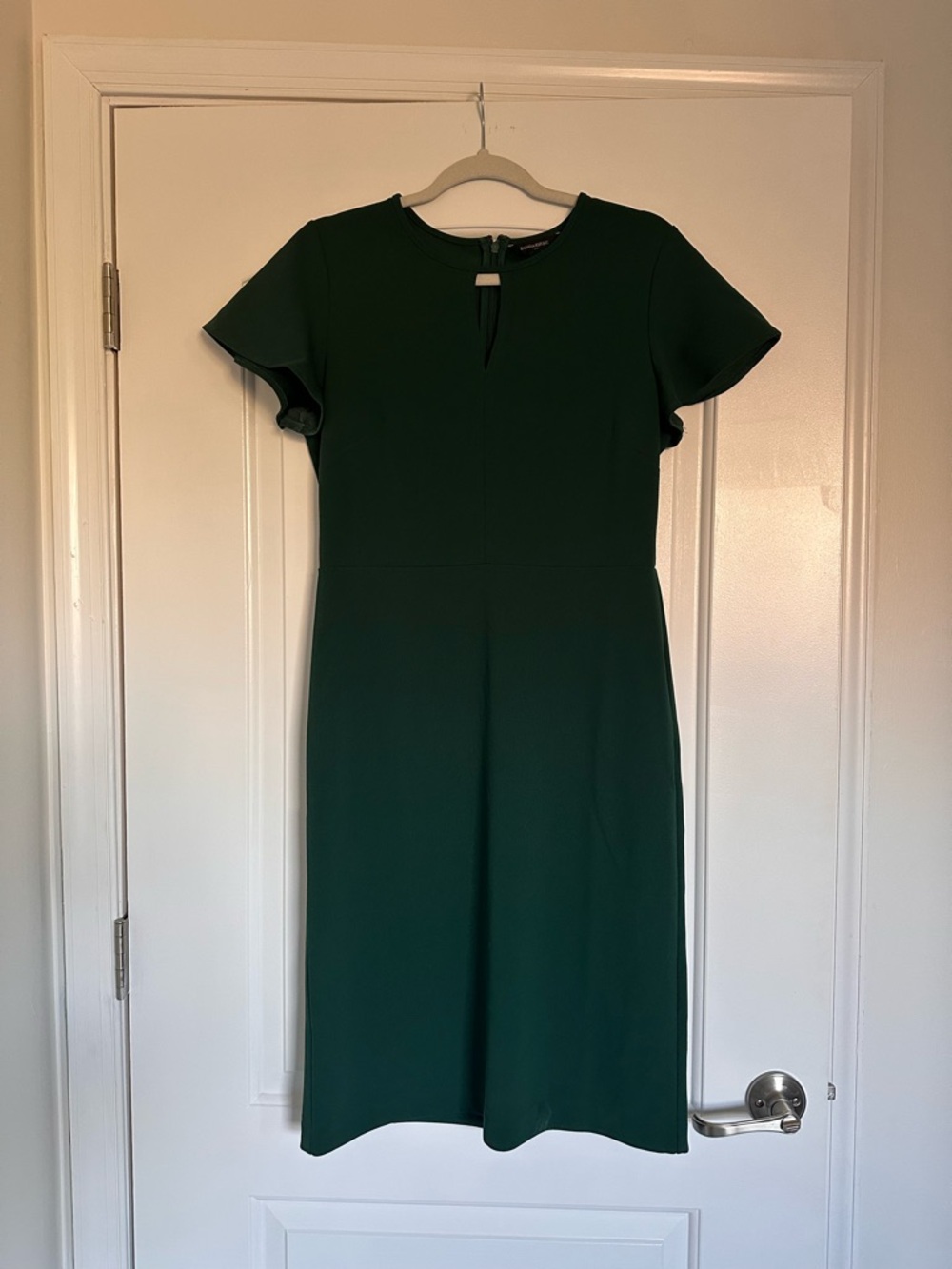 Banana Republic Dark Green Midi Sheath Dress
